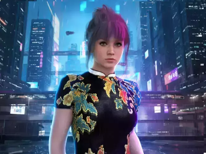 JOI - Ana de Armas Blade Runner 2049 Rigged Animated