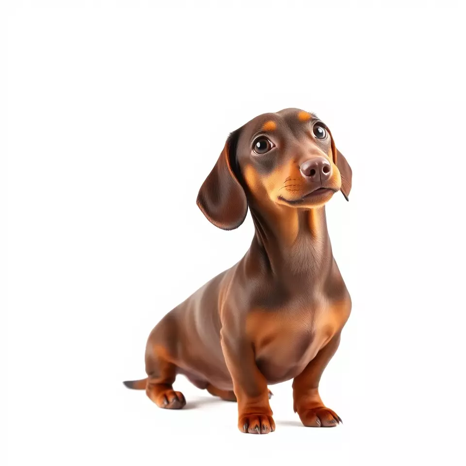 Chocolate Dachshund model pack Low-poly 3D model_2