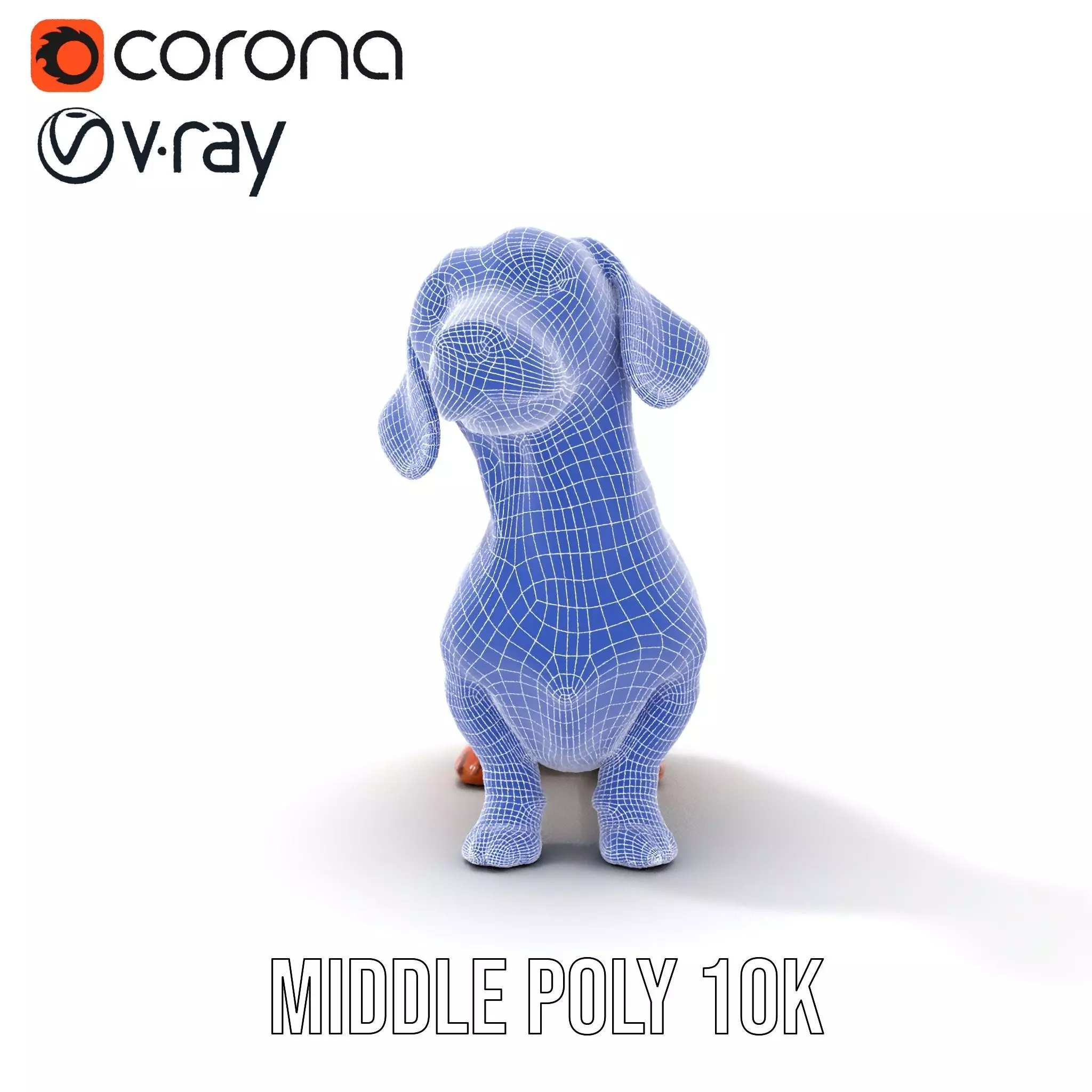 Chocolate Dachshund model pack Low-poly 3D model_18