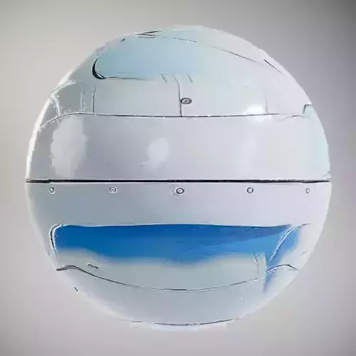 HQ PBR Textures Set Futuristic White Gloss Texture