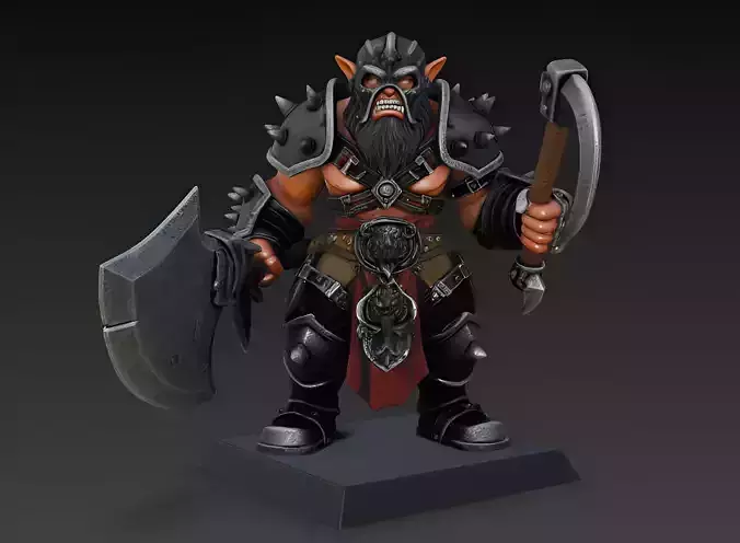Goblin Warrior 3D model For 3D Print