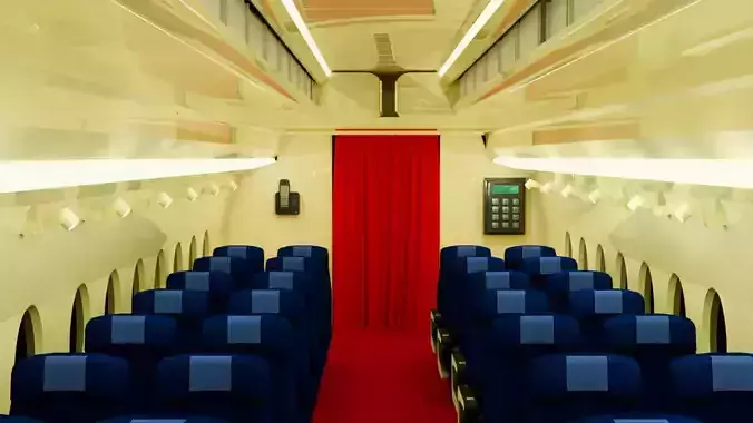 Airplane Inside Low-poly 3D model