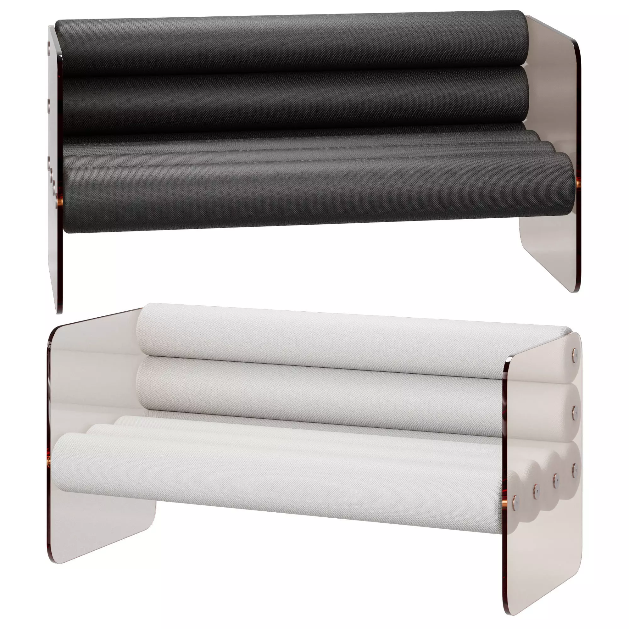 Kuumo outdoor set of 5 furniture models 3D Model Collection_5