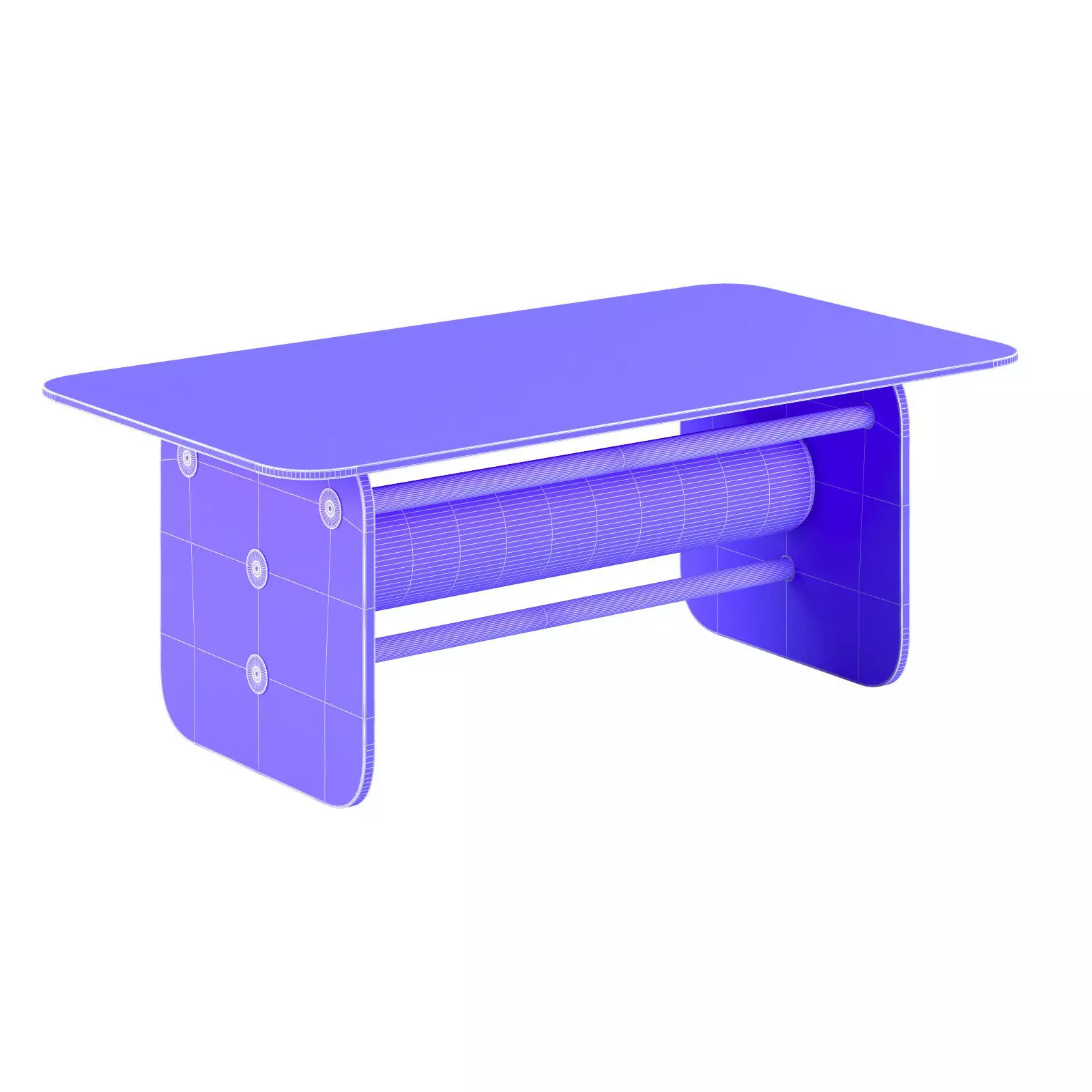 Kuumo outdoor set of 5 furniture models 3D Model Collection_37