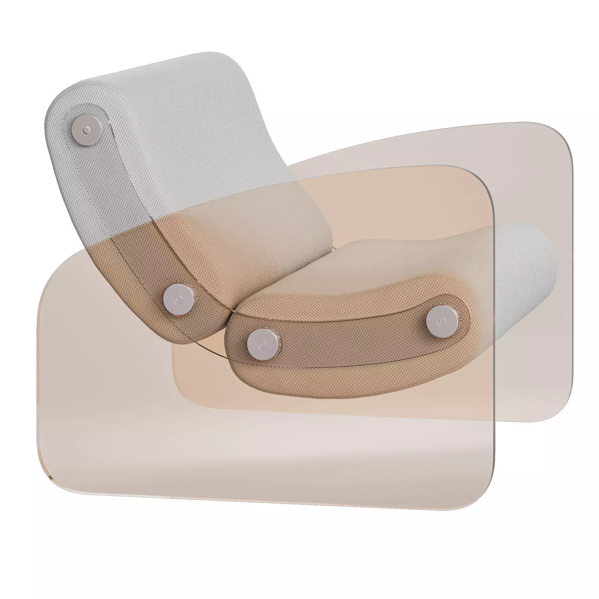 Kuumo outdoor set of 5 furniture models 3D Model Collection_22