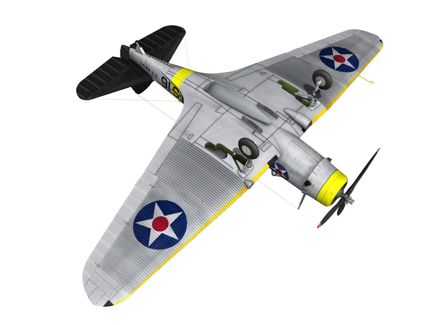 Douglas TDB-1 Devastator - 71S16 3D model_16
