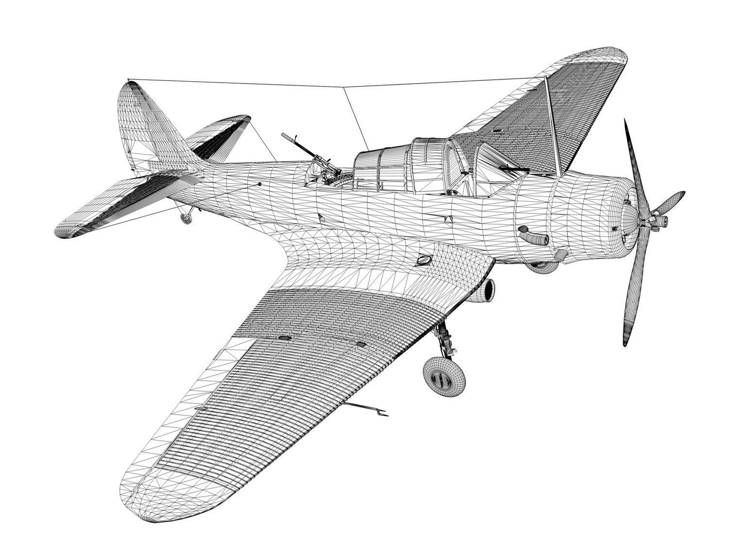 Douglas TDB-1 Devastator - 71S16 3D model_17