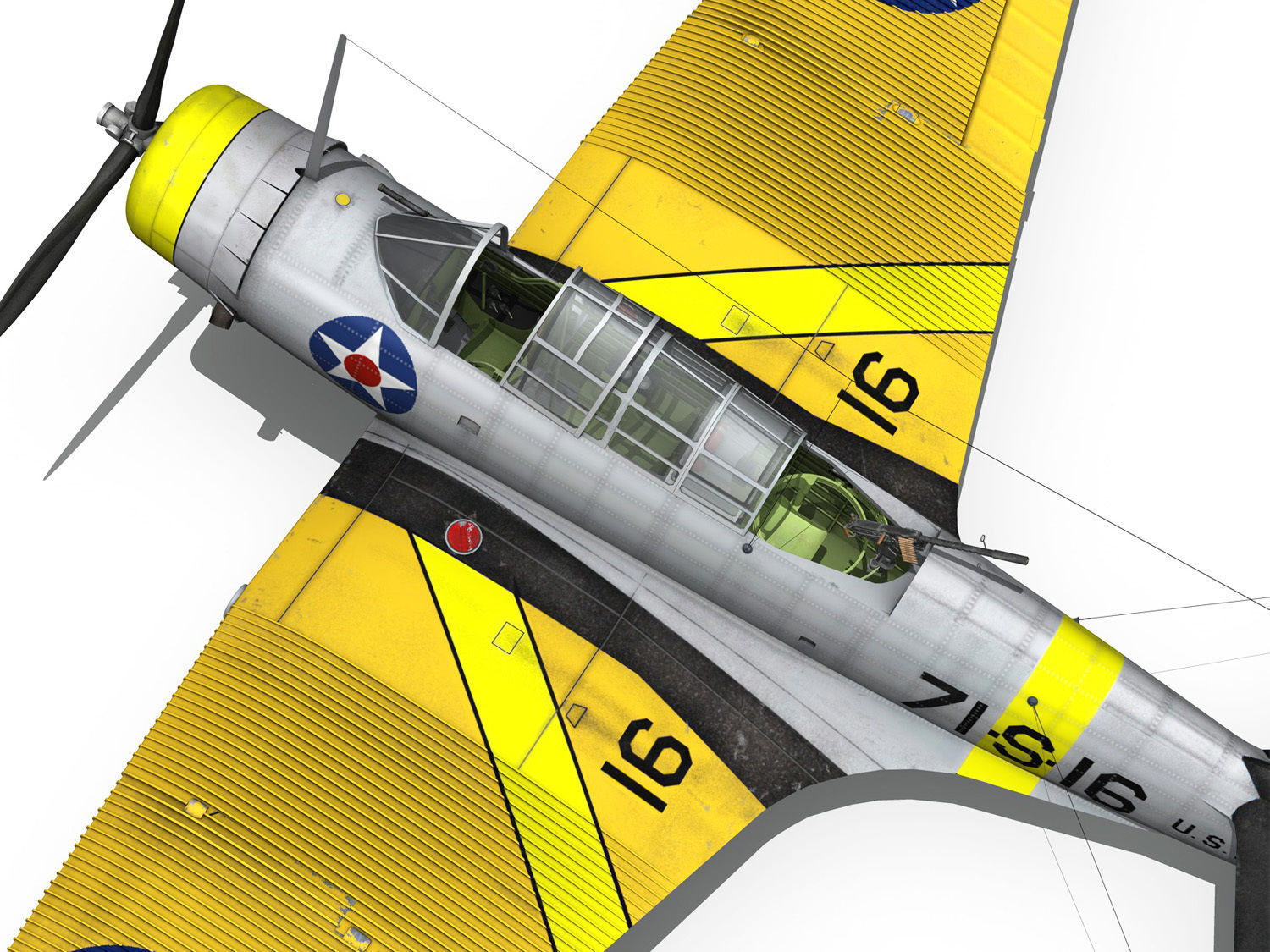 Douglas TDB-1 Devastator - 71S16 3D model_15