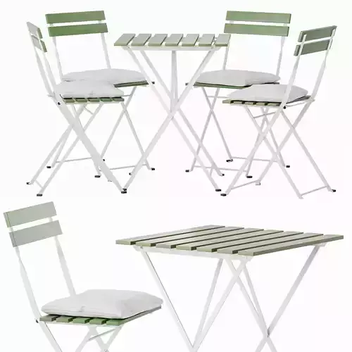 IKEA TARNO chair and table set with cushions