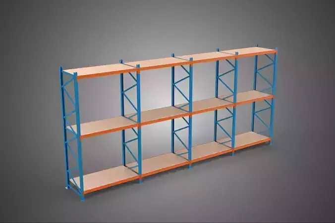 SHELF WOOD STEEL WAREHOUSE METAL SHELVING STORAGE RACK ORGANIZE