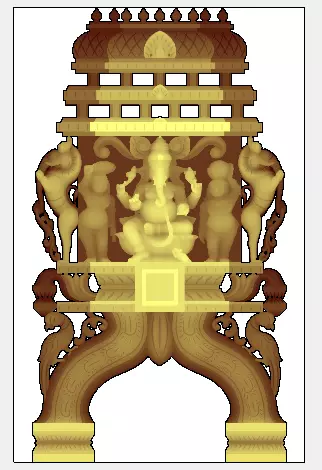 PILLAYAR  KAVADI 3D RELIEF MODEL 3D print model_3