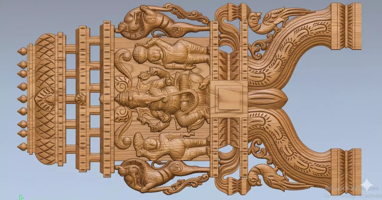 PILLAYAR  KAVADI 3D RELIEF MODEL 3D print model_1
