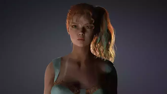 Aurora  Realistic Young Woman 3D Character Fully Rigged 