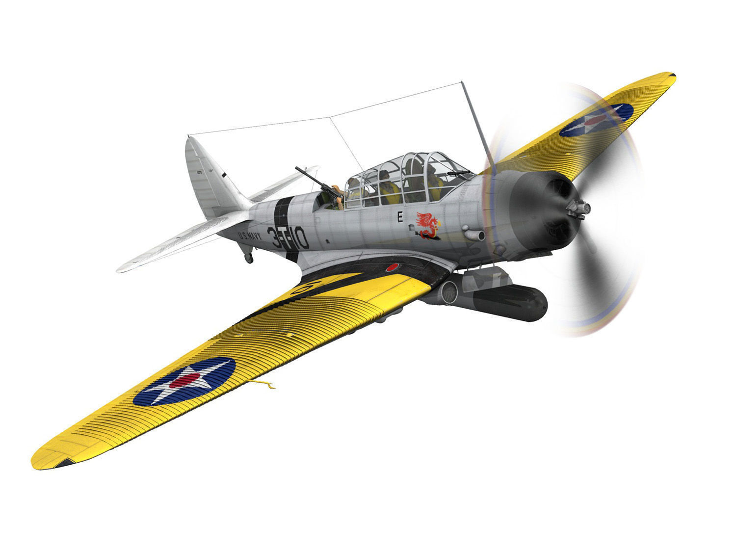 Douglas TDB-1 Devastator - 3T10  3D model_7