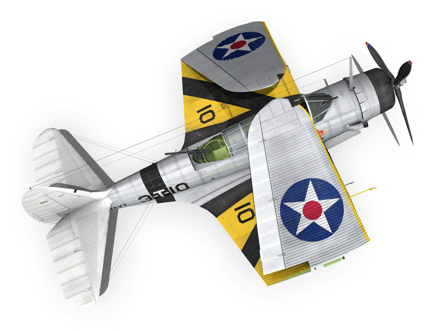 Douglas TDB-1 Devastator - 3T10  3D model_13