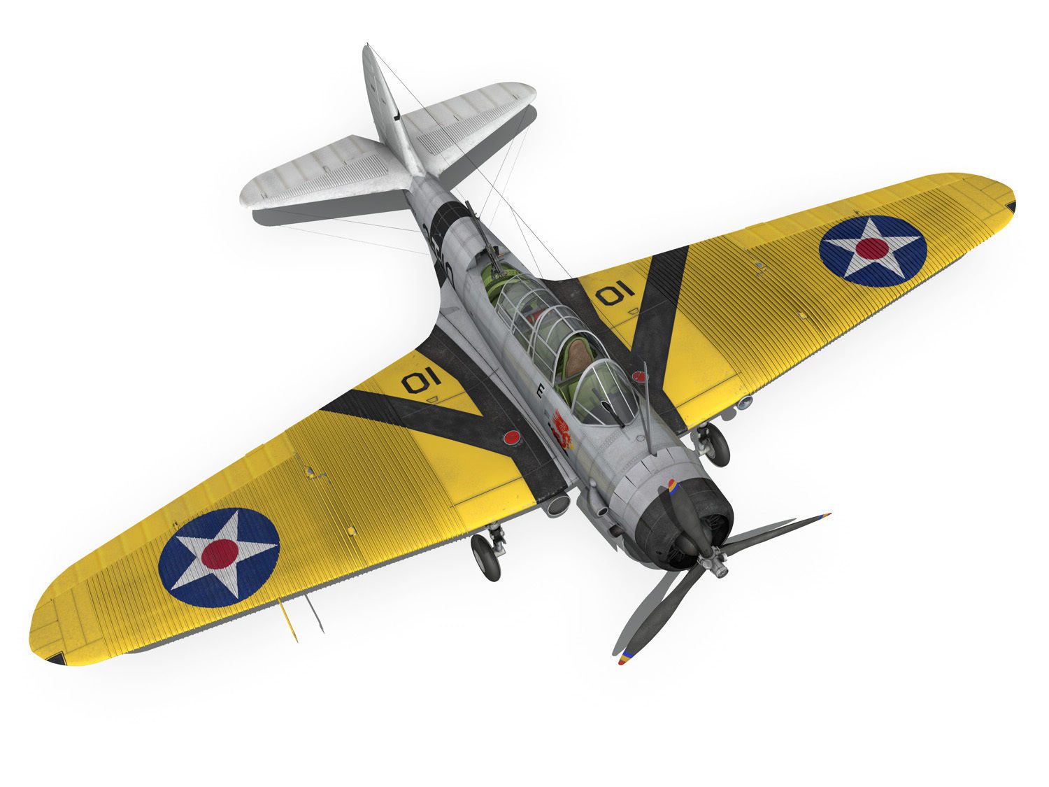 Douglas TDB-1 Devastator - 3T10  3D model_12