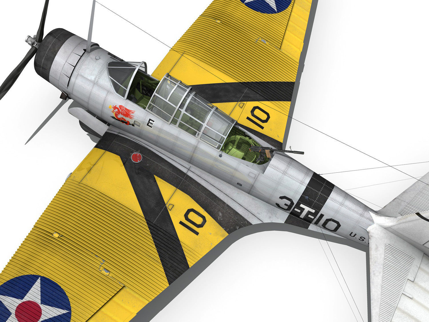 Douglas TDB-1 Devastator - 3T10  3D model_14