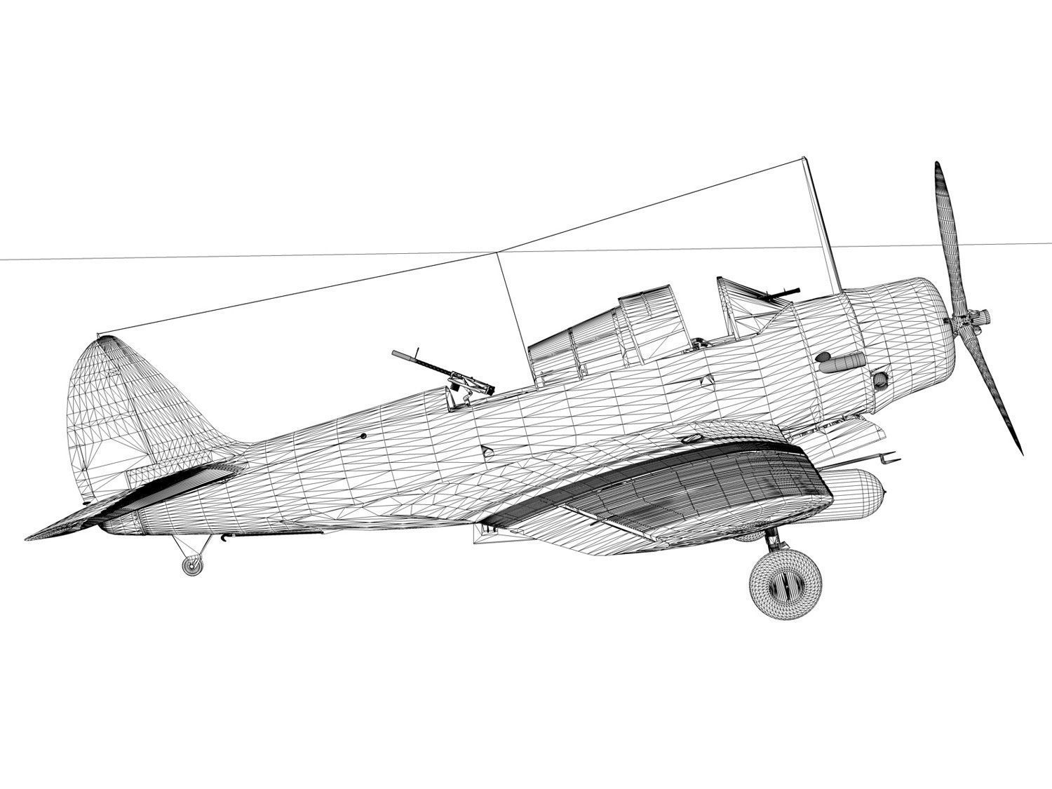 Douglas TDB-1 Devastator - 3T10  3D model_16