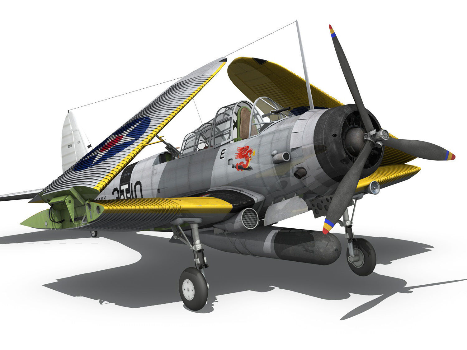 Douglas TDB-1 Devastator - 3T10  3D model_10