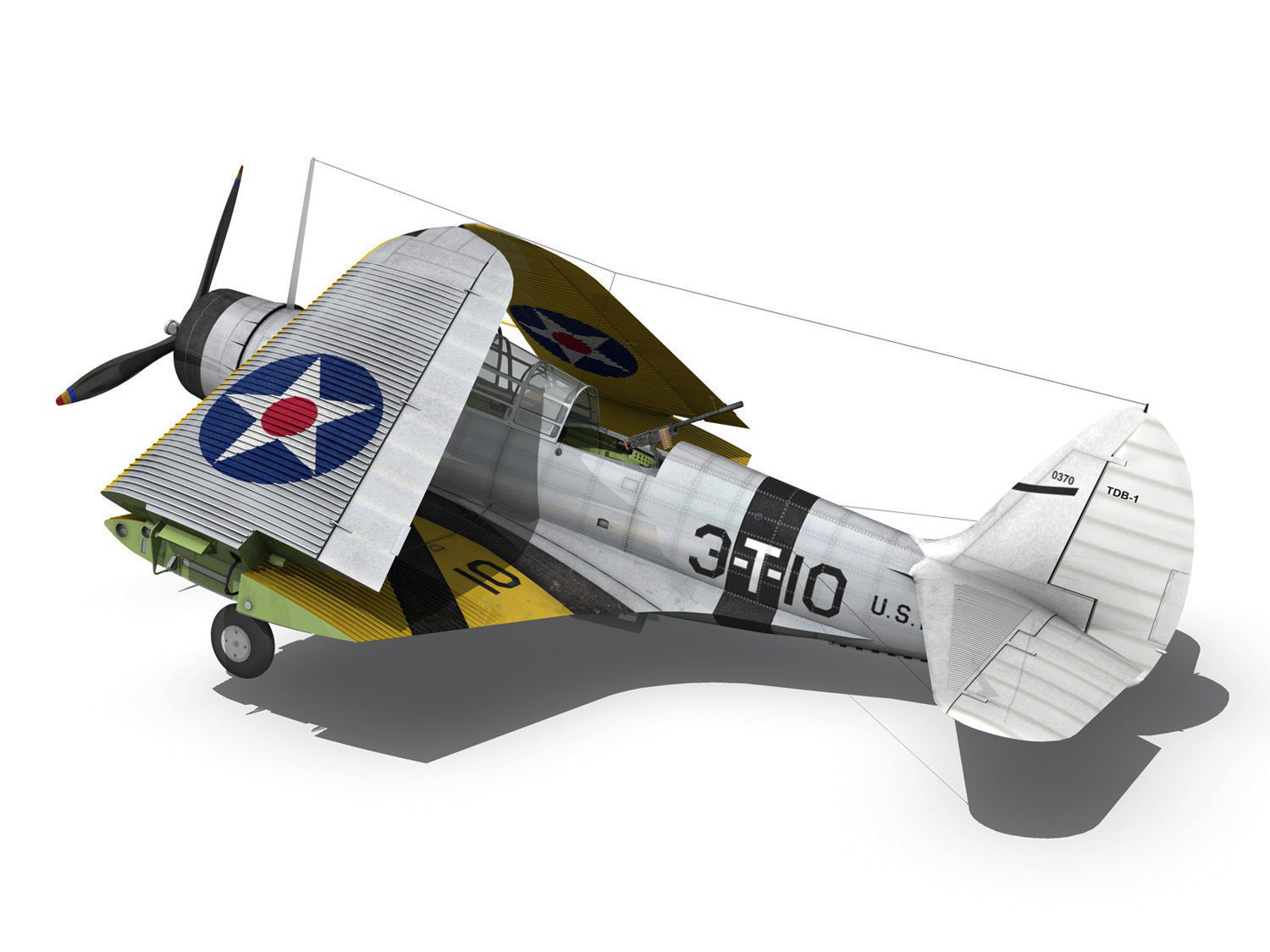 Douglas TDB-1 Devastator - 3T10  3D model_8