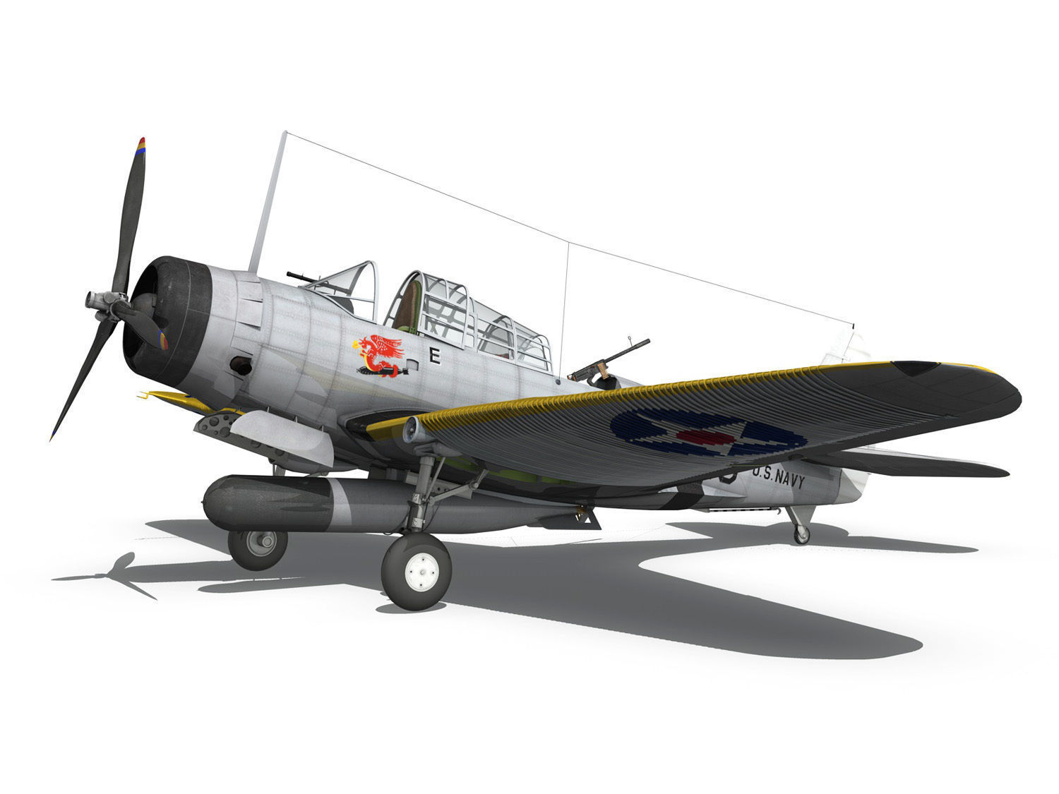 Douglas TDB-1 Devastator - 3T10  3D model_11