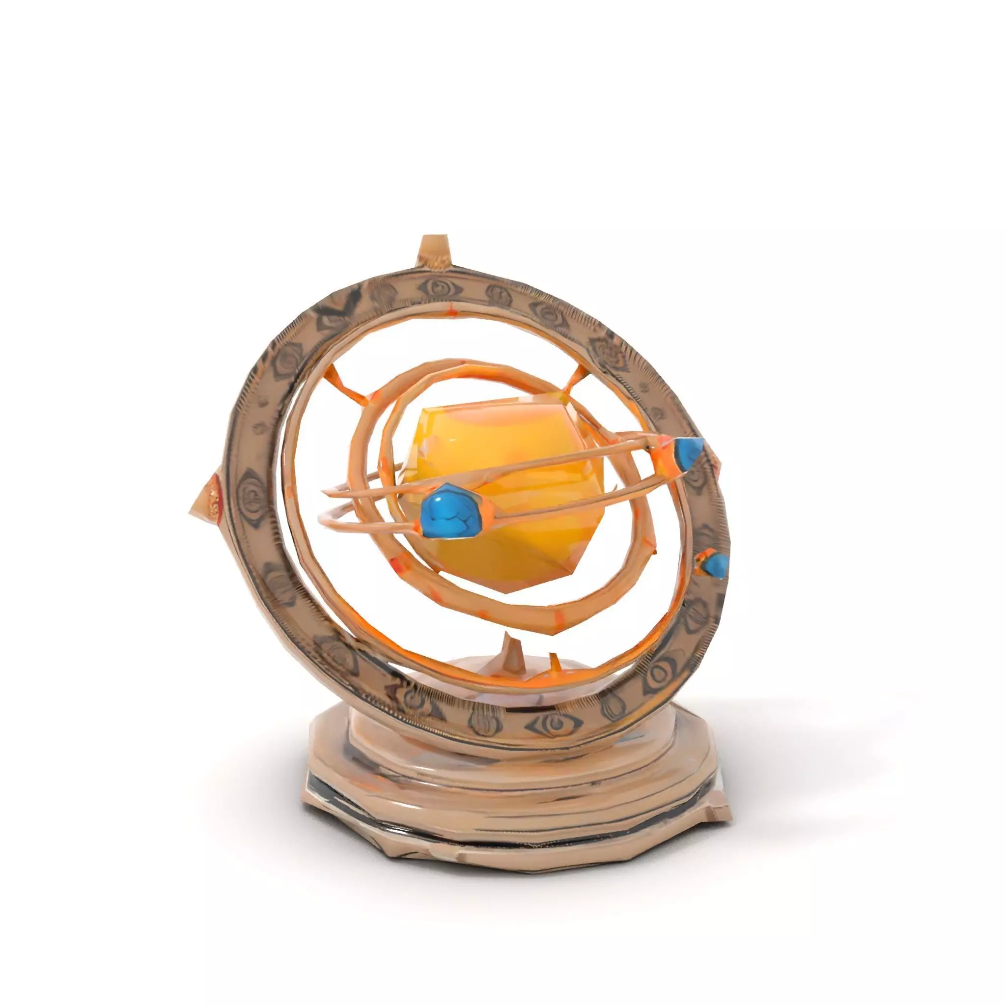 Celestial Orrery Bronze model pack Low-poly 3D model_8