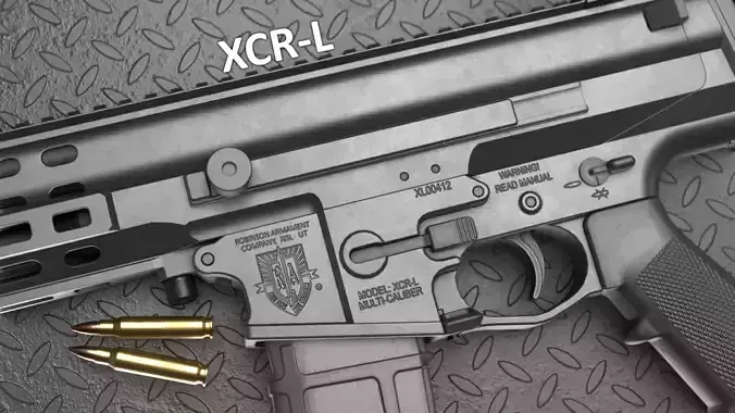 RobArms XCR-L Rifle - Game Asset