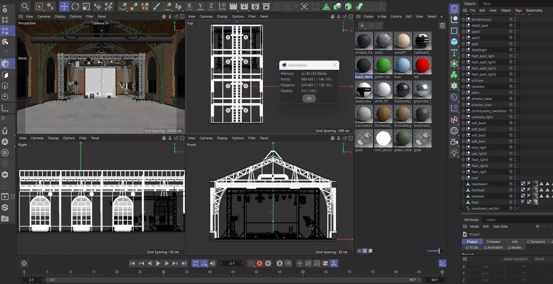 Loft Photo Studio scene 2 3D model_20