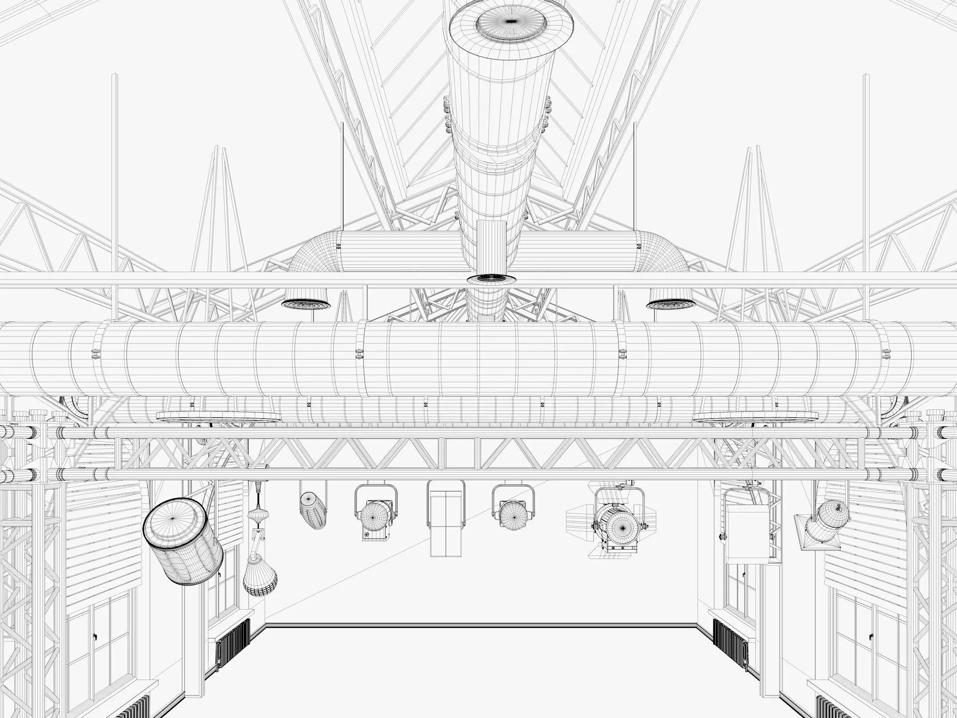 Loft Photo Studio scene 2 3D model_19