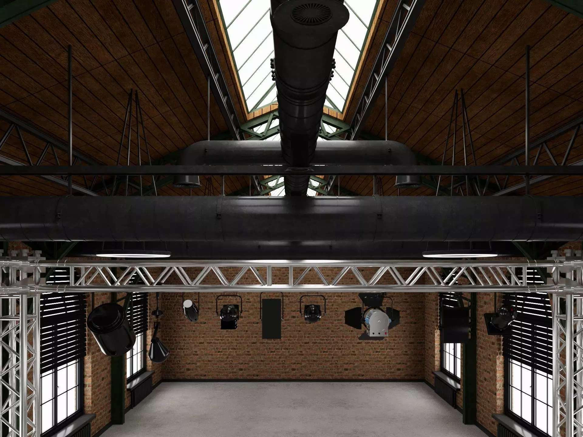 Loft Photo Studio scene 2 3D model_8