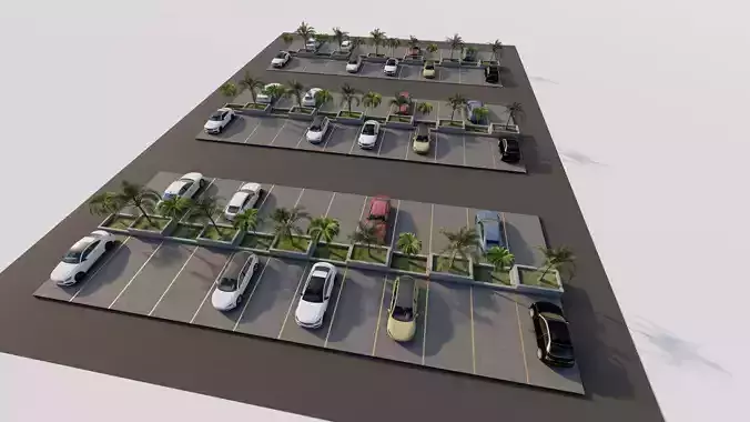 Parking-Parking Lot 3D model