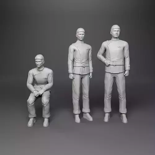 Mini set of figurines based on the movie Stark Trek 
