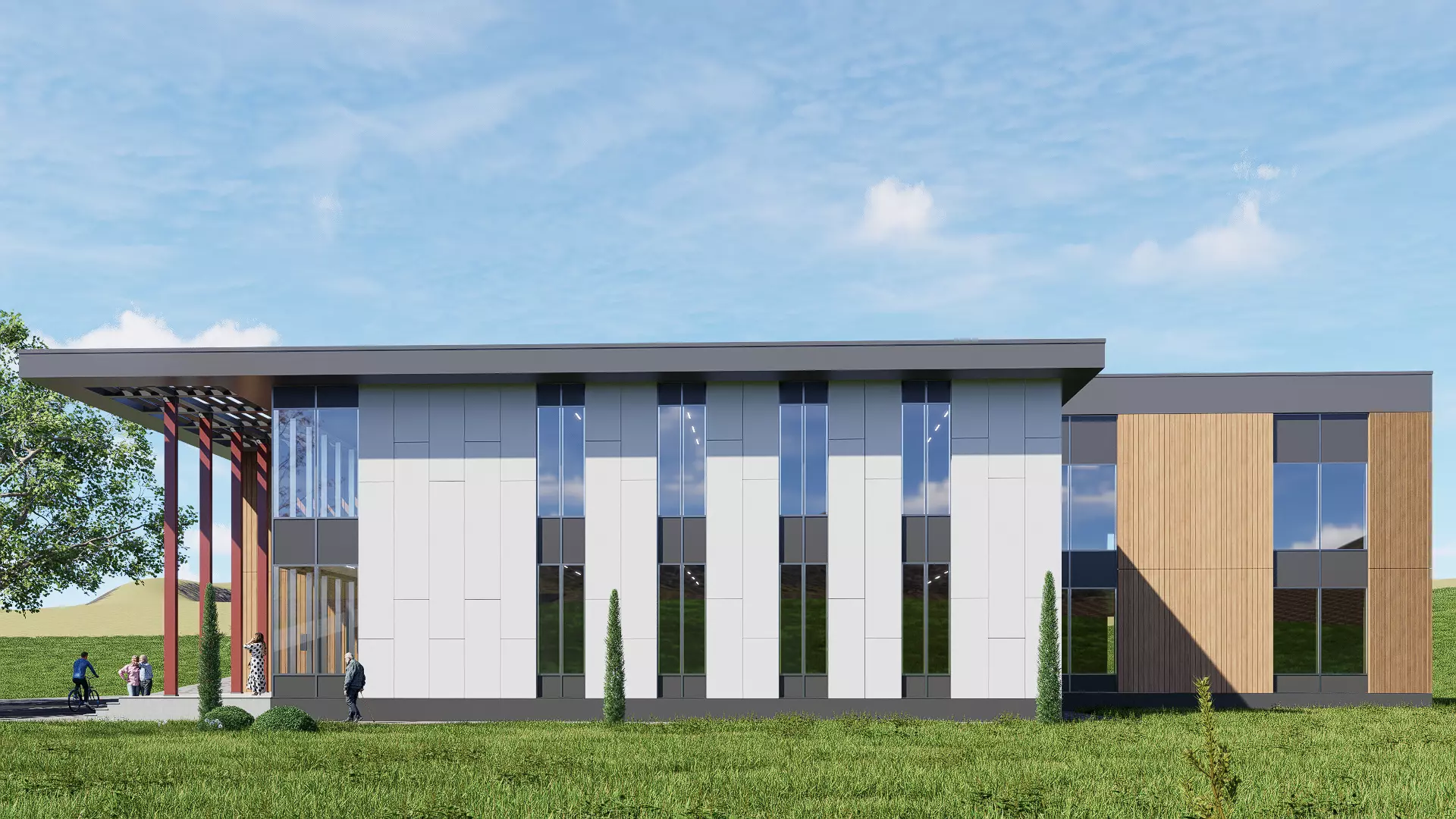 University Low-poly 3D model_4