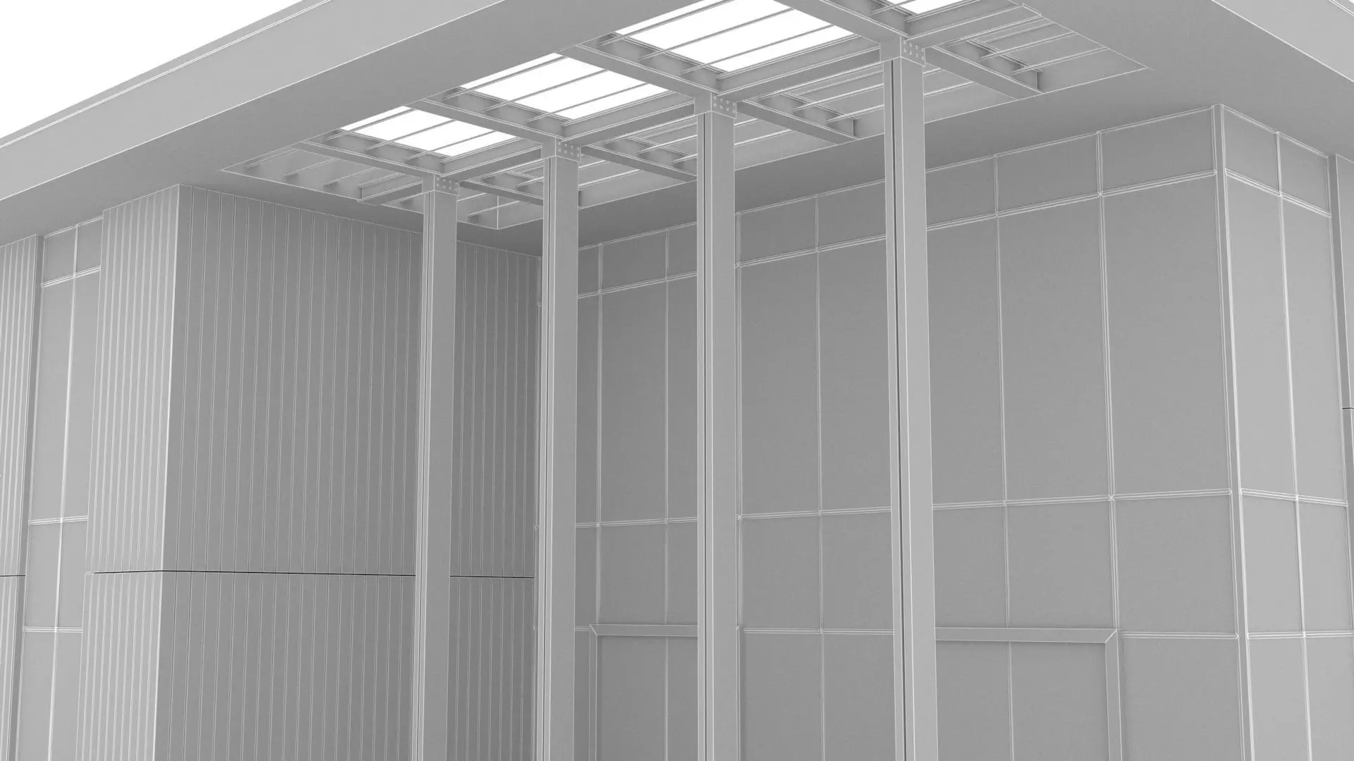 University Low-poly 3D model_14