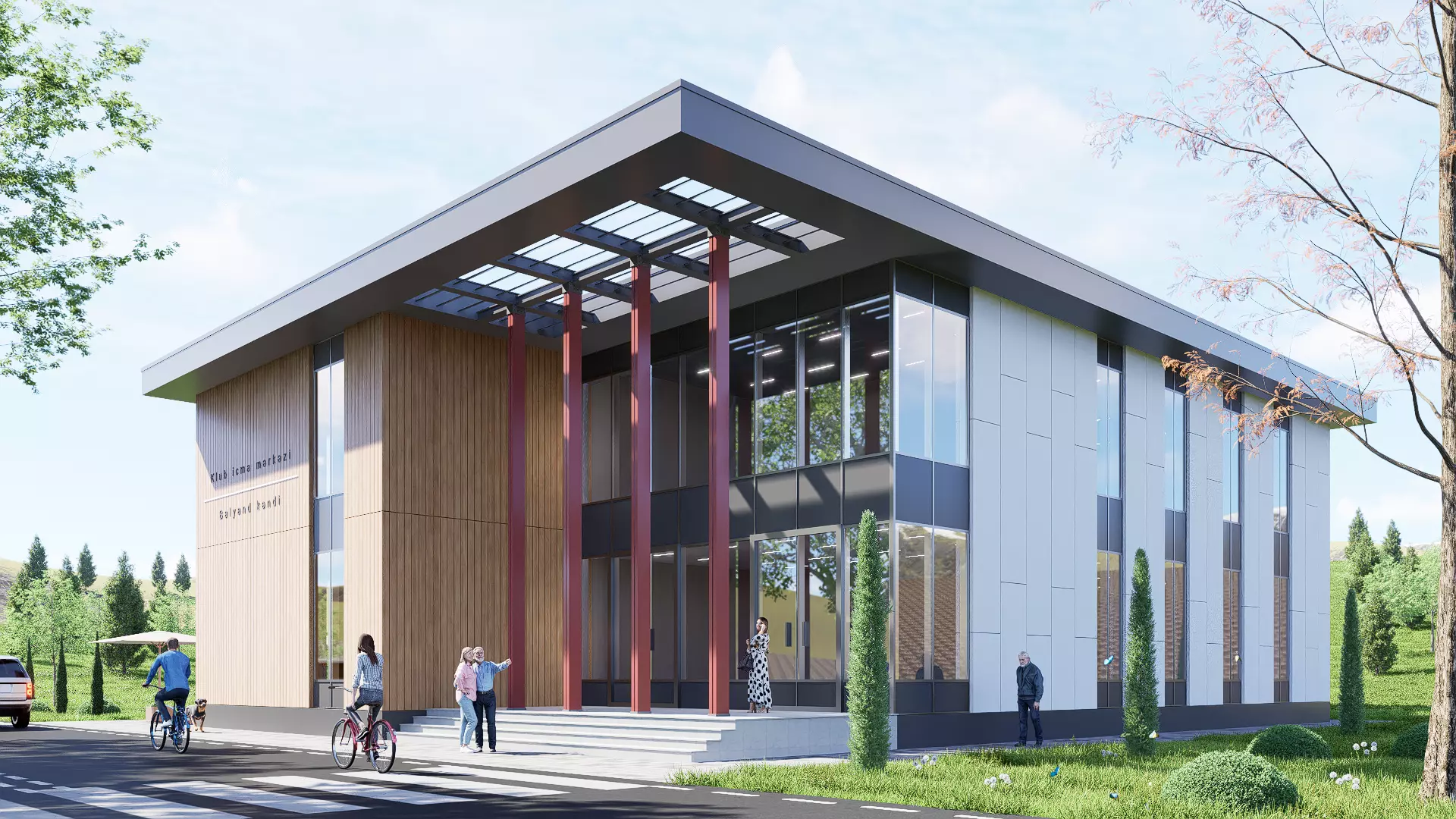 University Low-poly 3D model_0