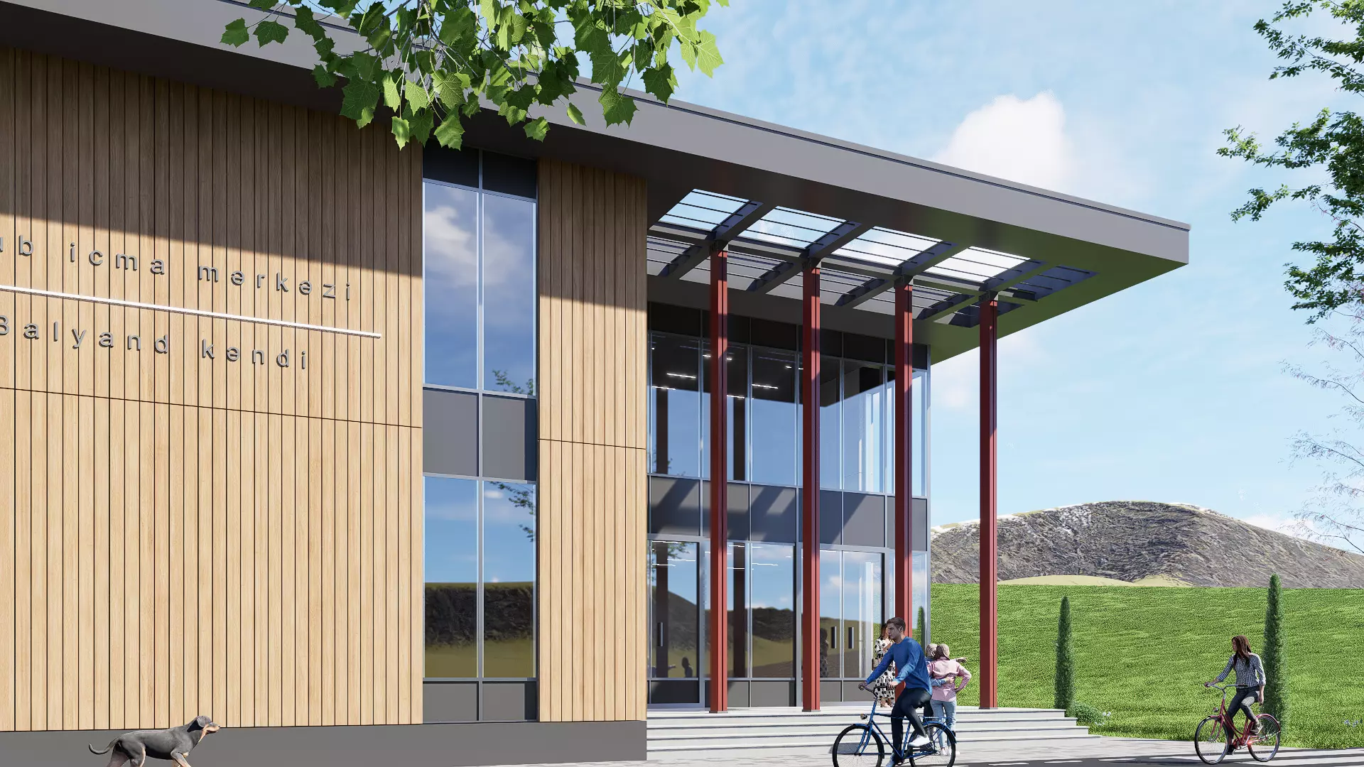 University Low-poly 3D model_1