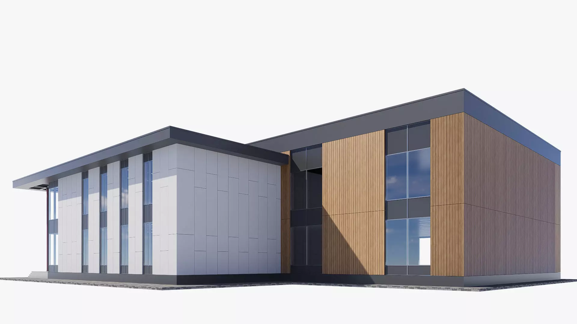 University Low-poly 3D model_6