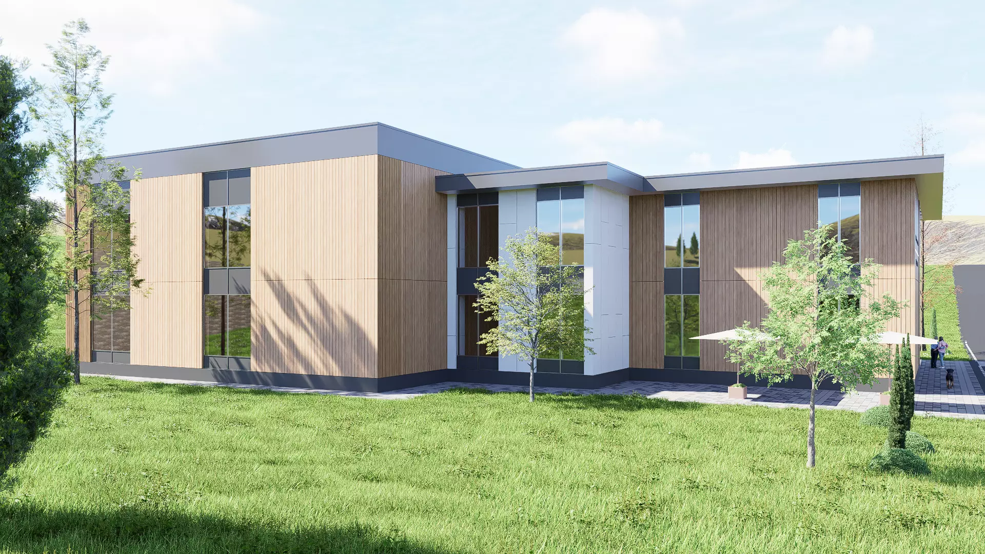 University Low-poly 3D model_3