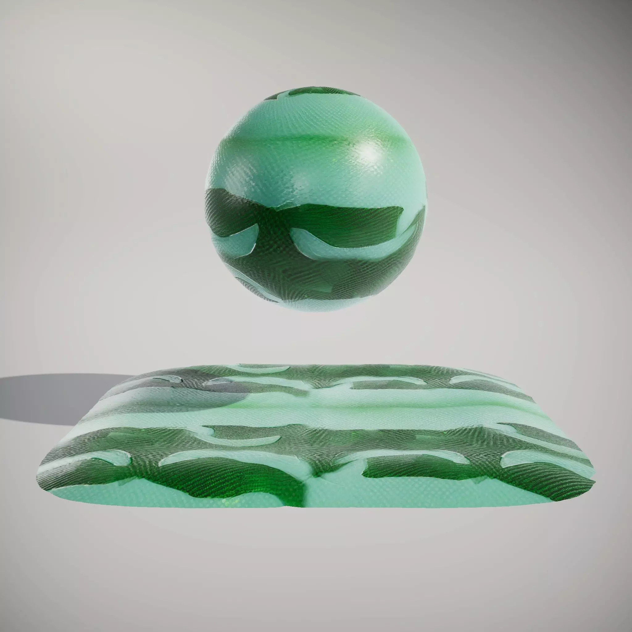 HQ PBR Textures Set  Carbon Fiber Glossy Green Texture_2