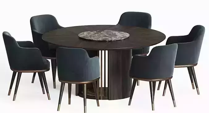Modern Round Dining Set