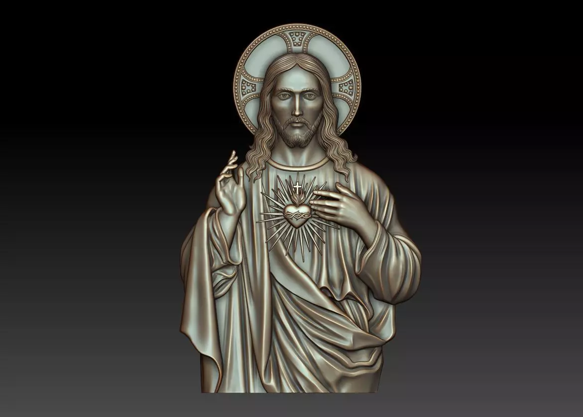 Sacred Heart of Jesus 3 3D print model