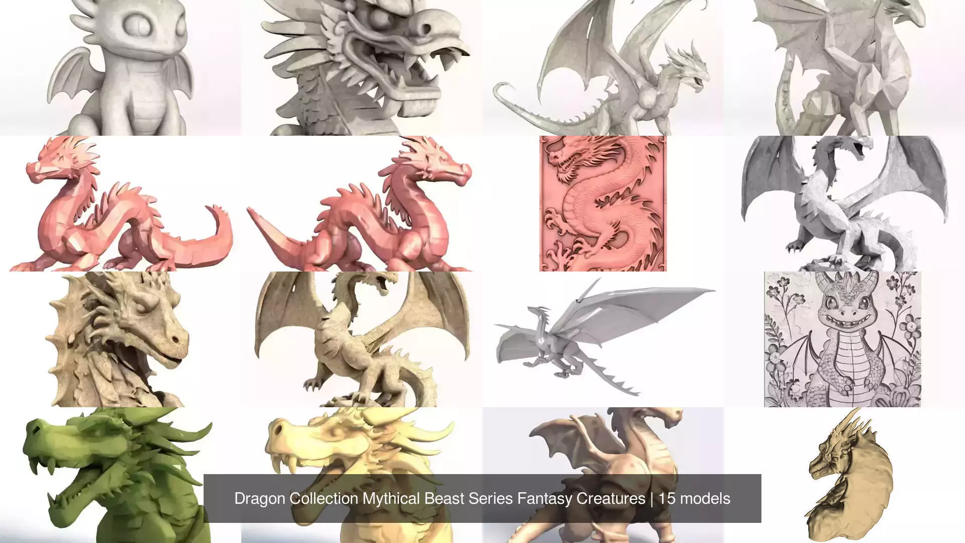 Dragon Collection Mythical Beast Series Fantasy Creatures _0