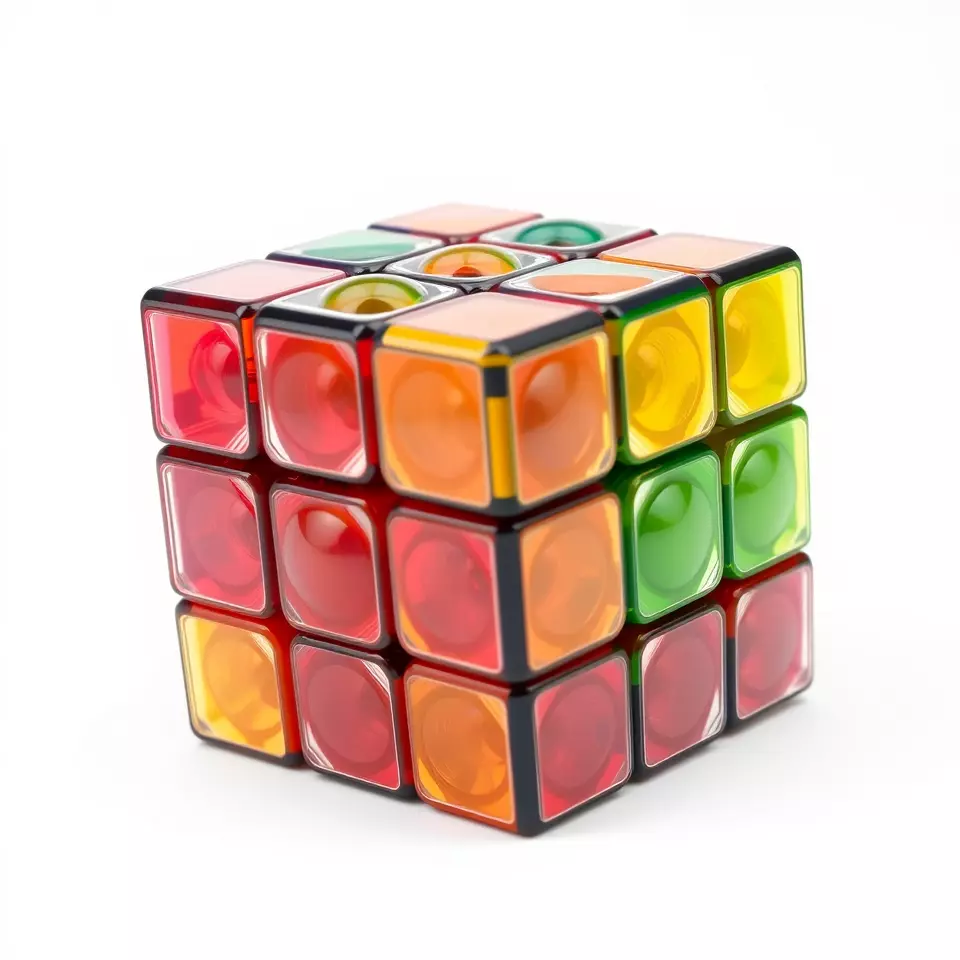 Colorful Cube Puzzle model pack Low-poly 3D model_2