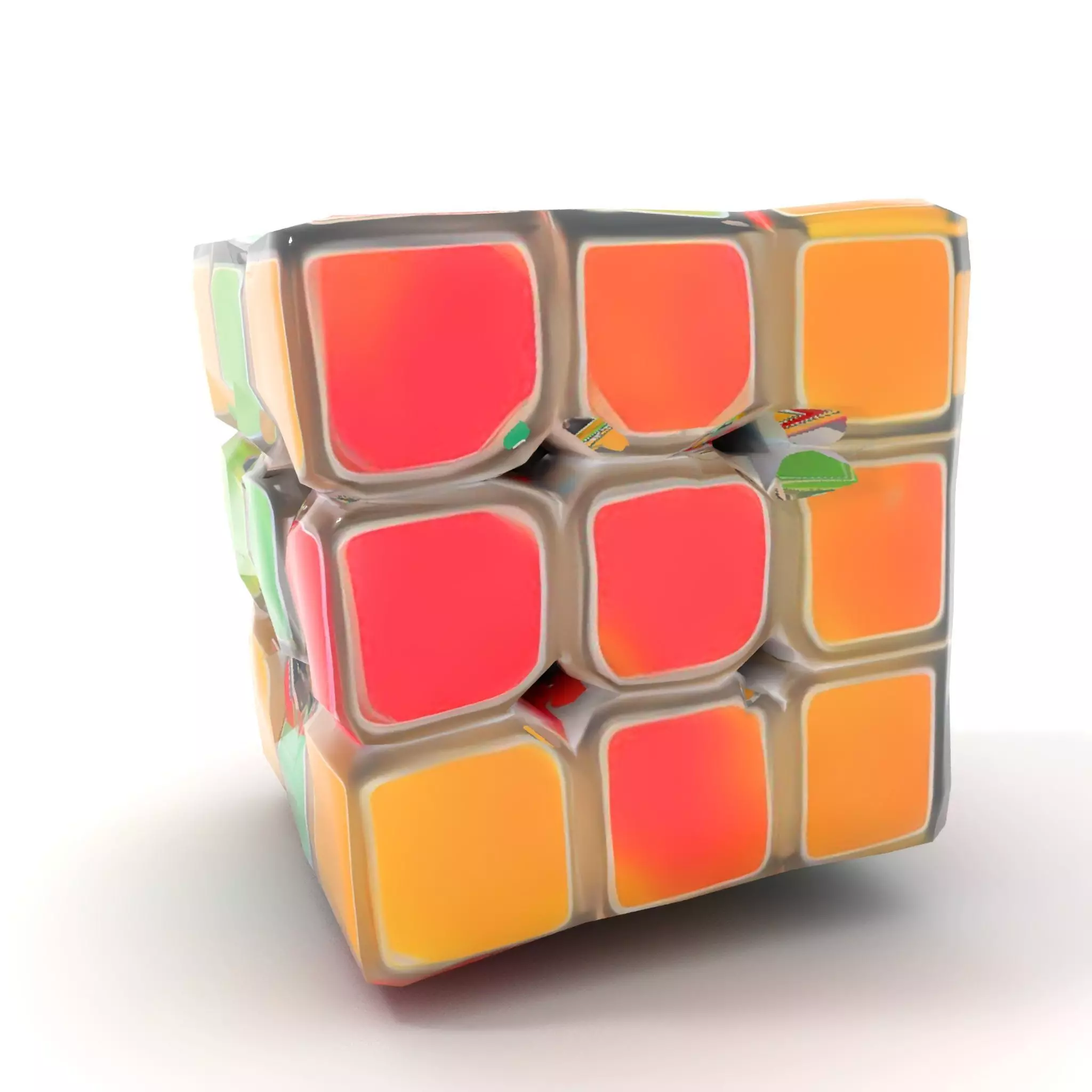 Colorful Cube Puzzle model pack Low-poly 3D model_17