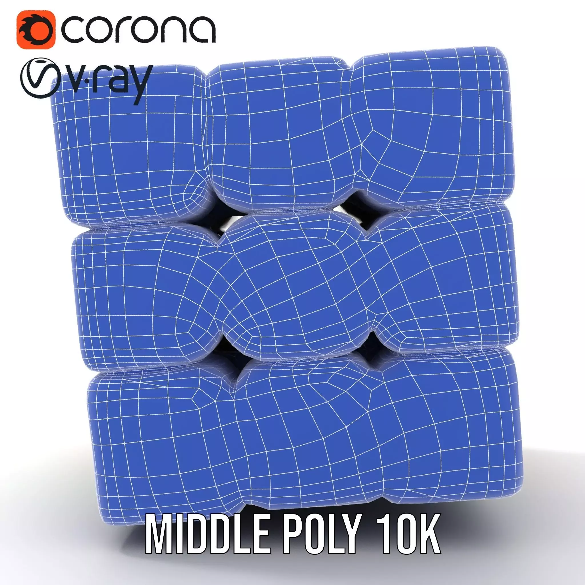 Colorful Cube Puzzle model pack Low-poly 3D model_30