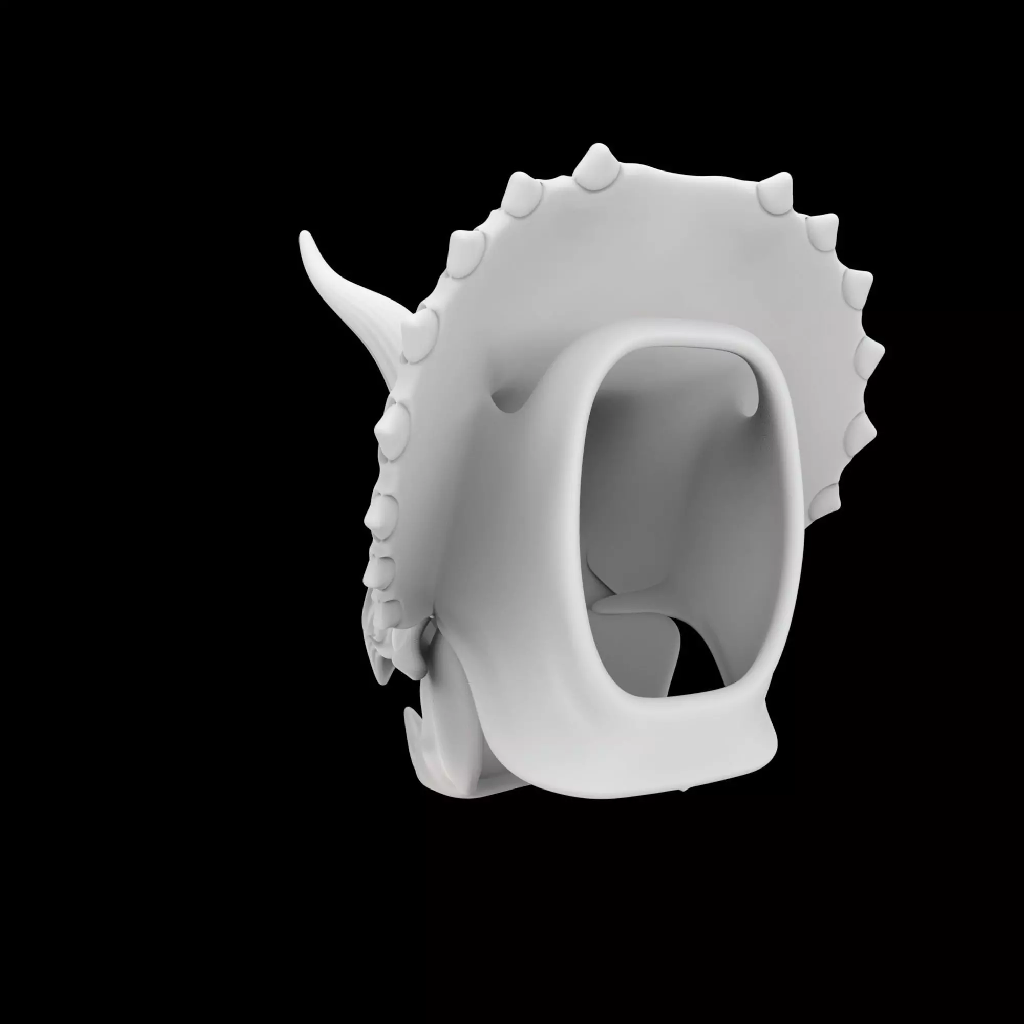 Classic Seahorse Sculpture 3D Printable Model 3D print model_3