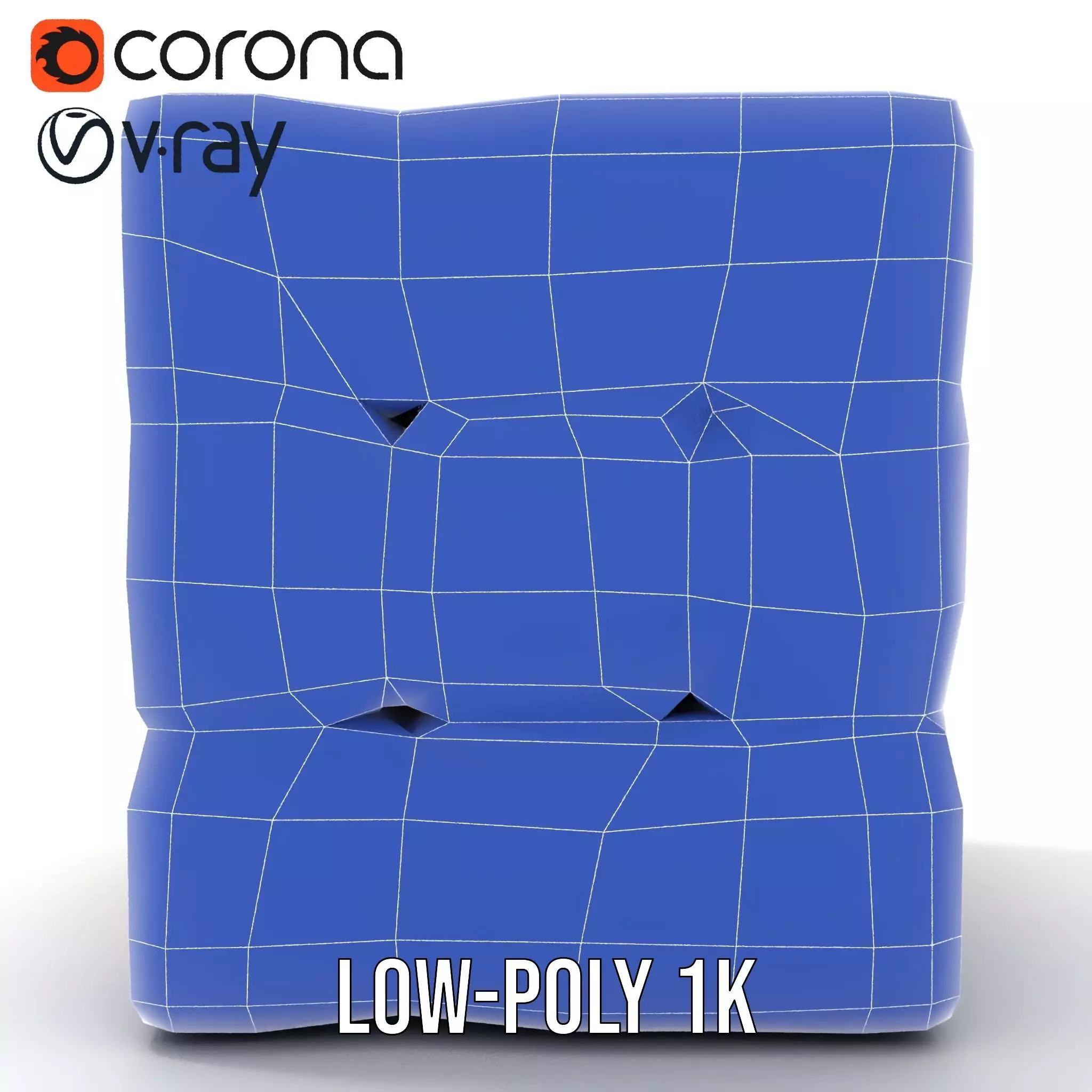 Elegant Gold Cube model pack Low-poly 3D model_29