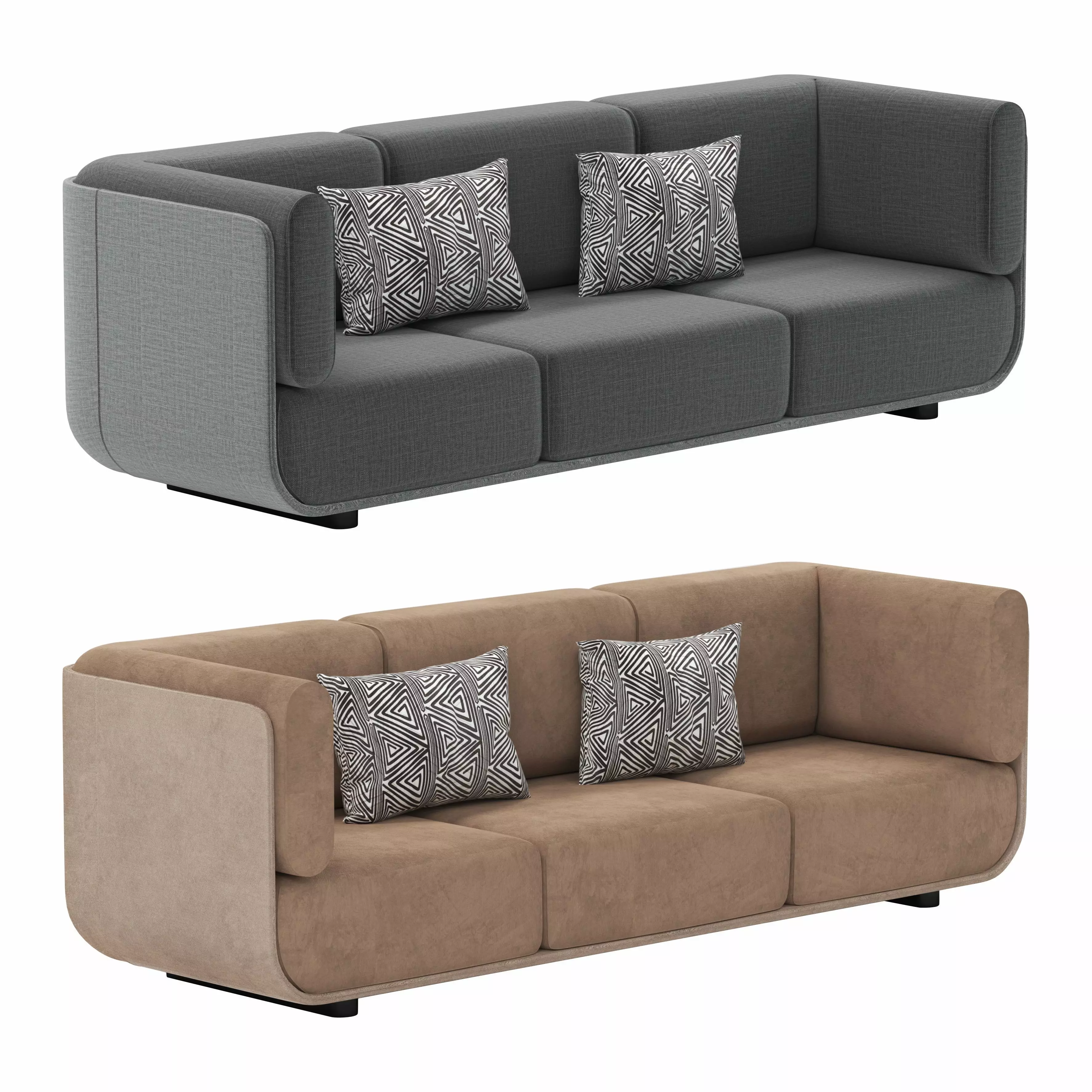 Shaal sofa by Arper 3D model_0