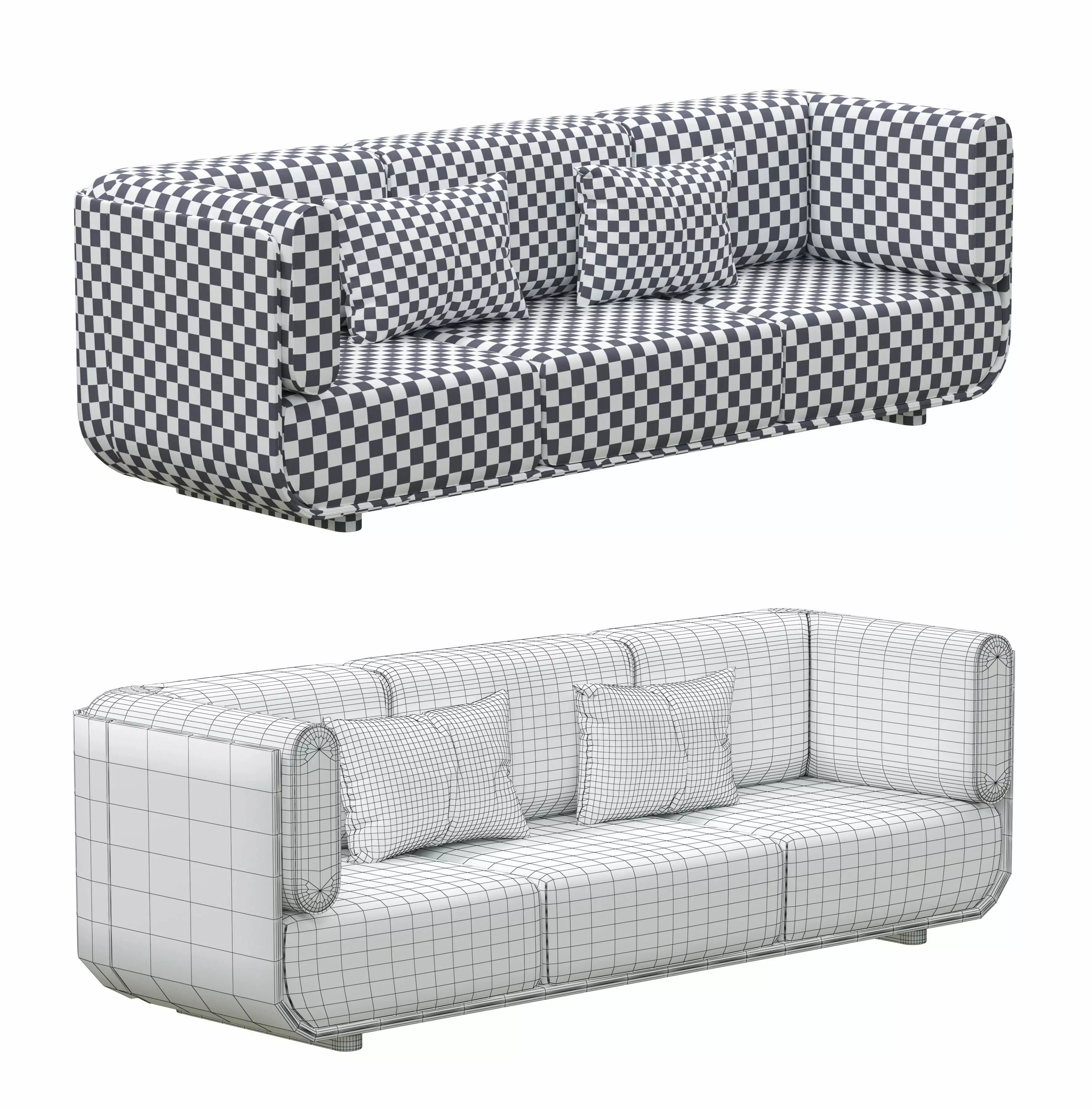 Shaal sofa by Arper 3D model_3