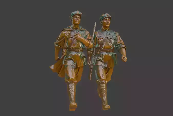 Military sculpture warrior  military battle war hero  soldier